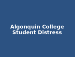 Algonquin College Student Distress Line