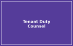 Tenant Duty Counsel / LTB Support – Ottawa